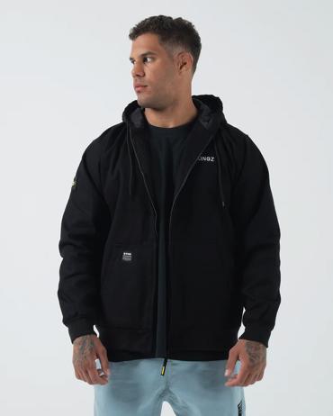 KINGZ KIMONOS CANVAS JACKET - black